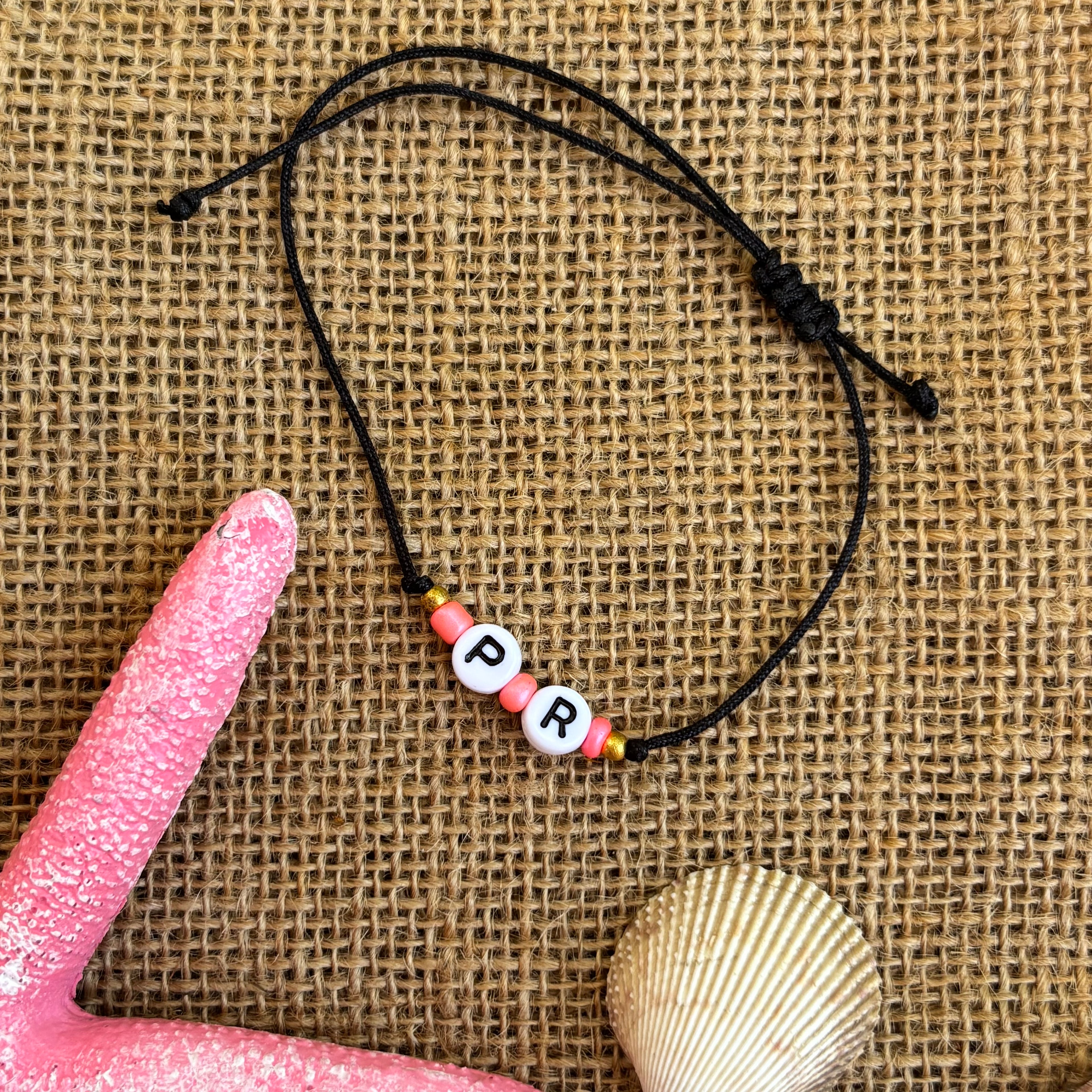 Puerto Rico Initials Bracelet