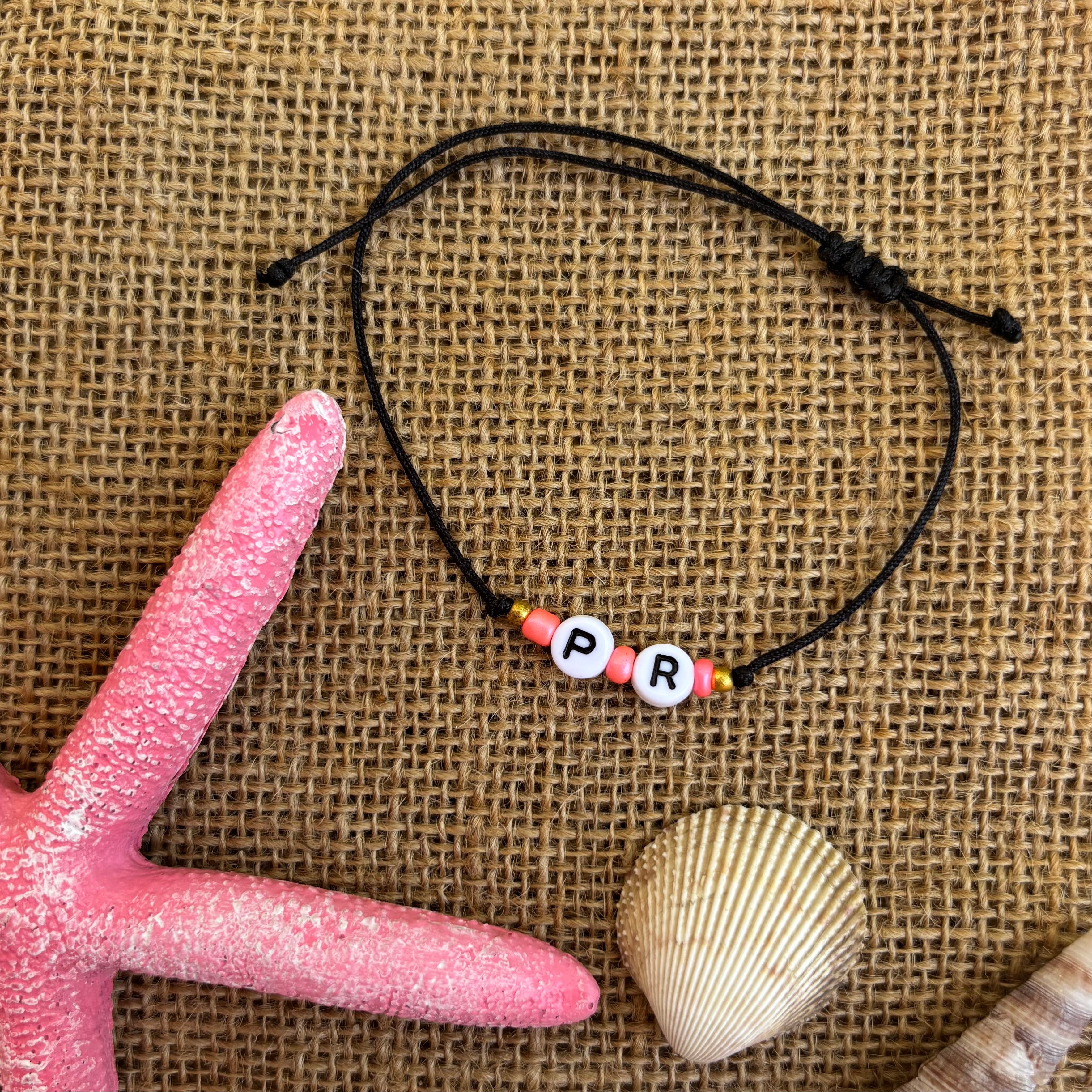 Puerto Rico Initials Bracelet