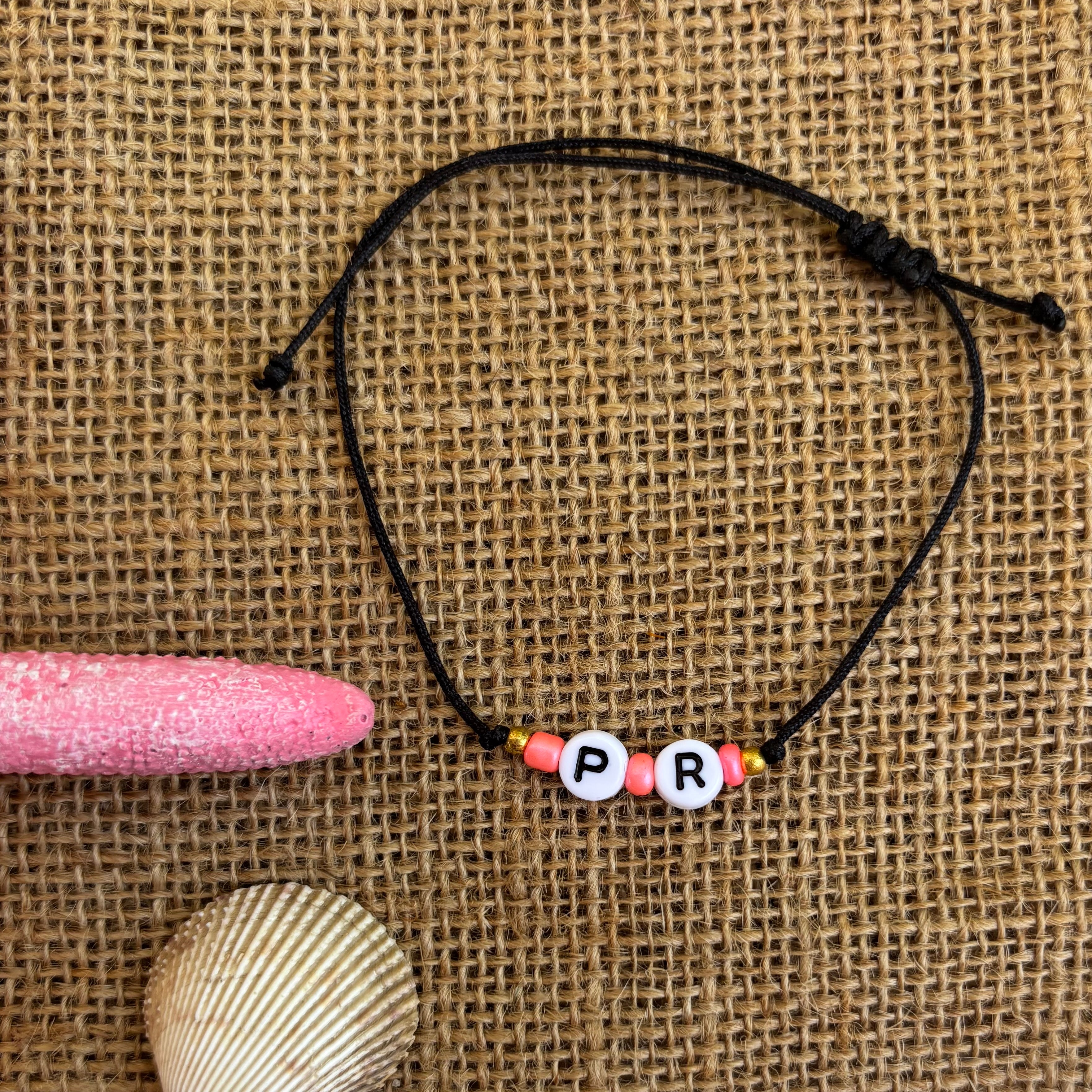 Puerto Rico Initials Bracelet