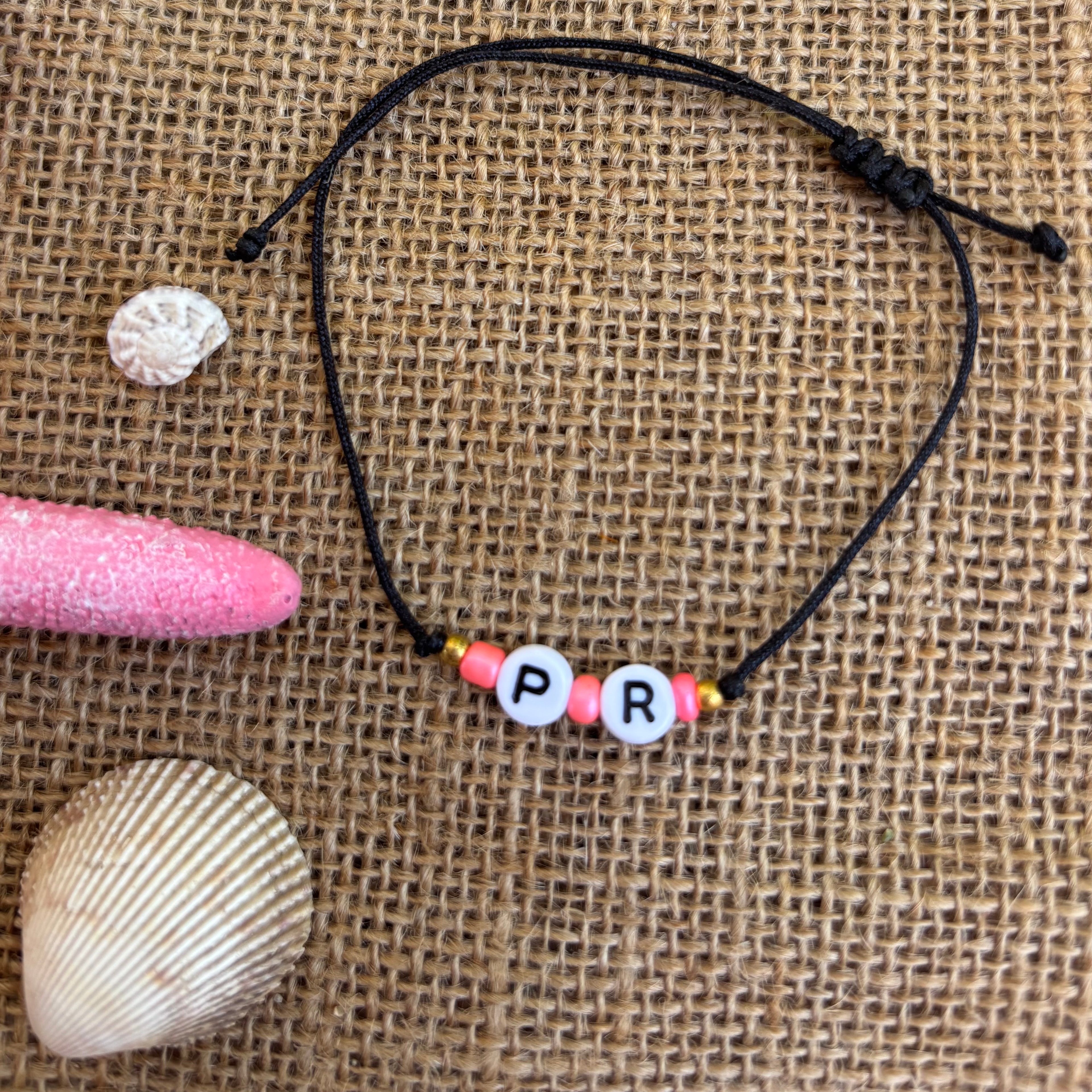 Puerto Rico Initials Bracelet