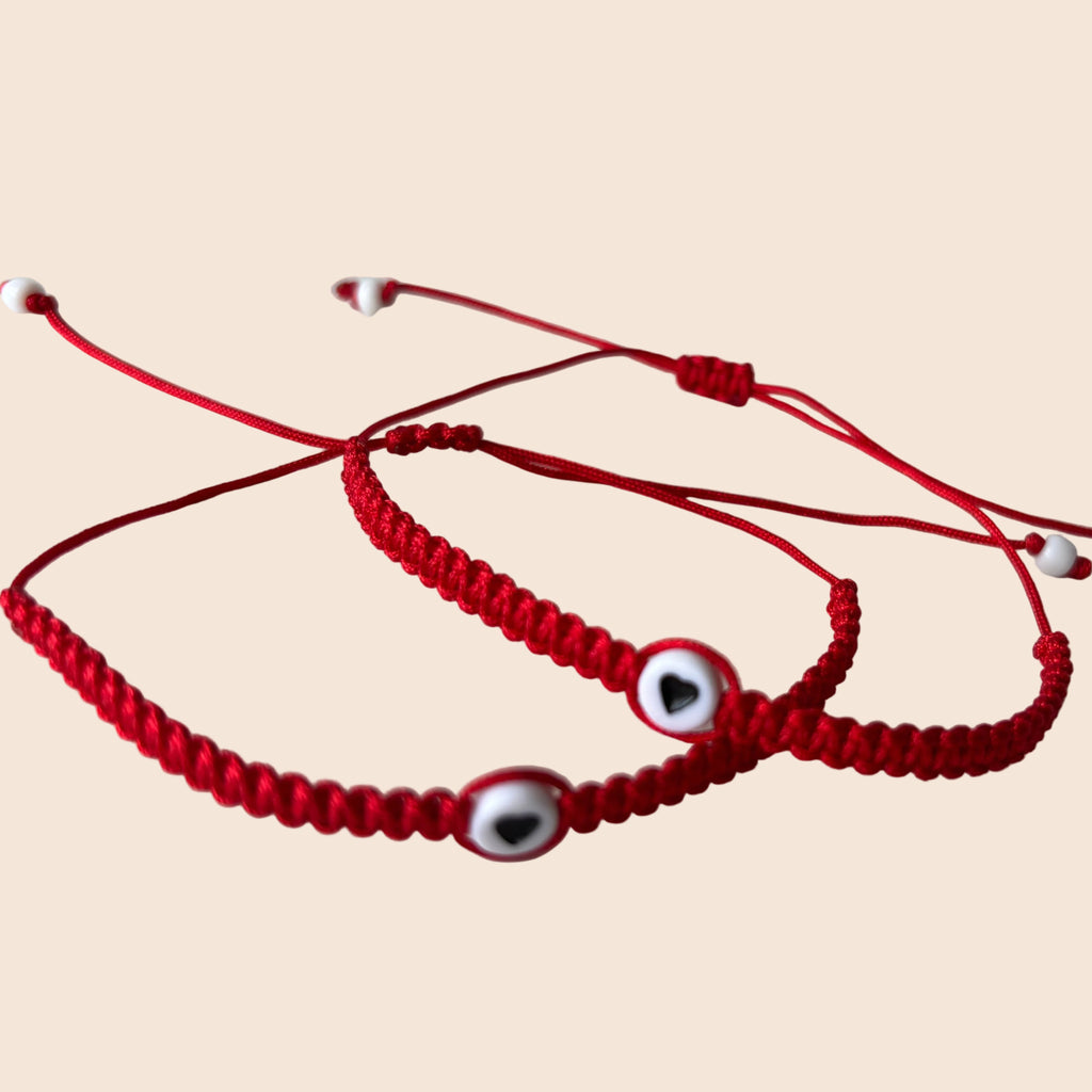 Set: Corazón Protector Macramé Bracelets