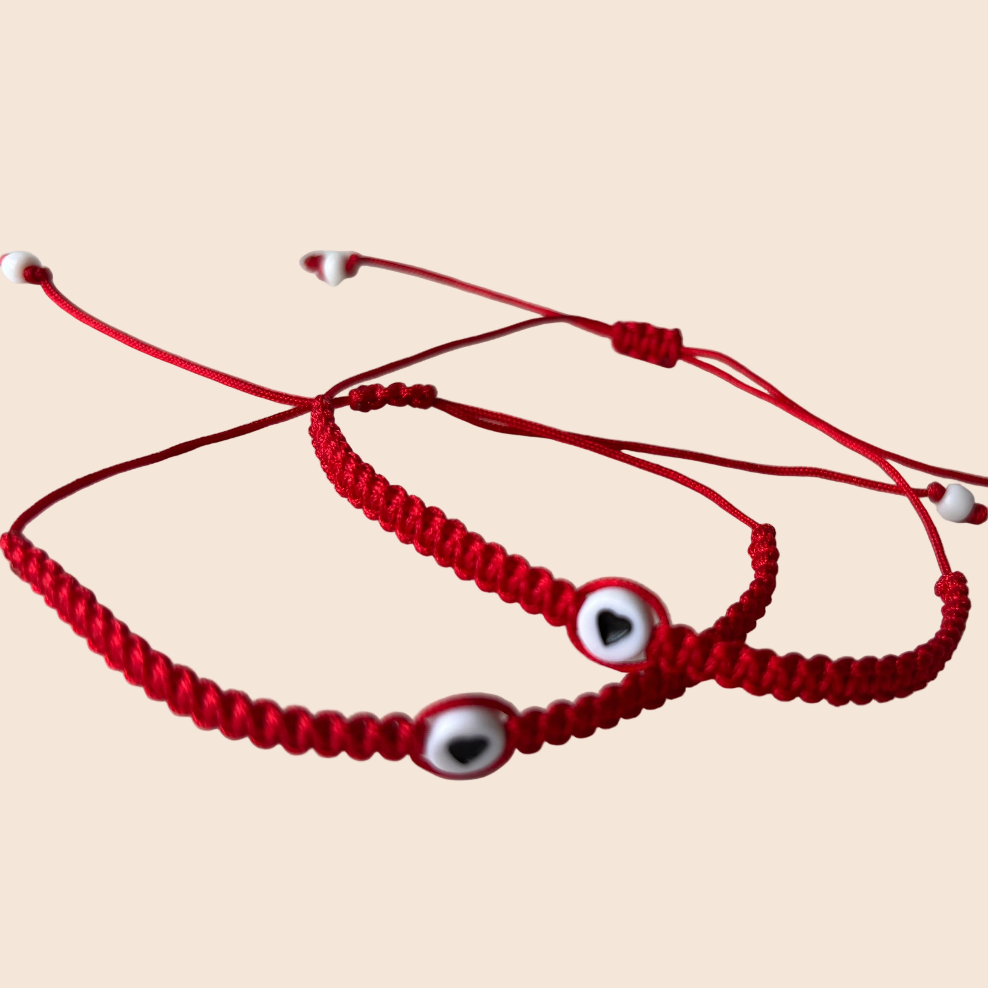 Set: Corazón Protector Macramé Bracelets
